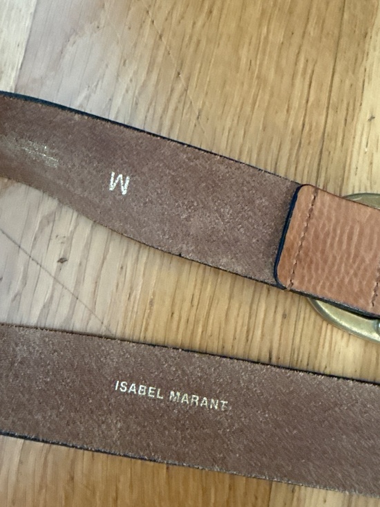 Isabel Marant tan leather belt